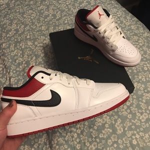 Nike Air Jordan 1 White Gym Red (GS)
